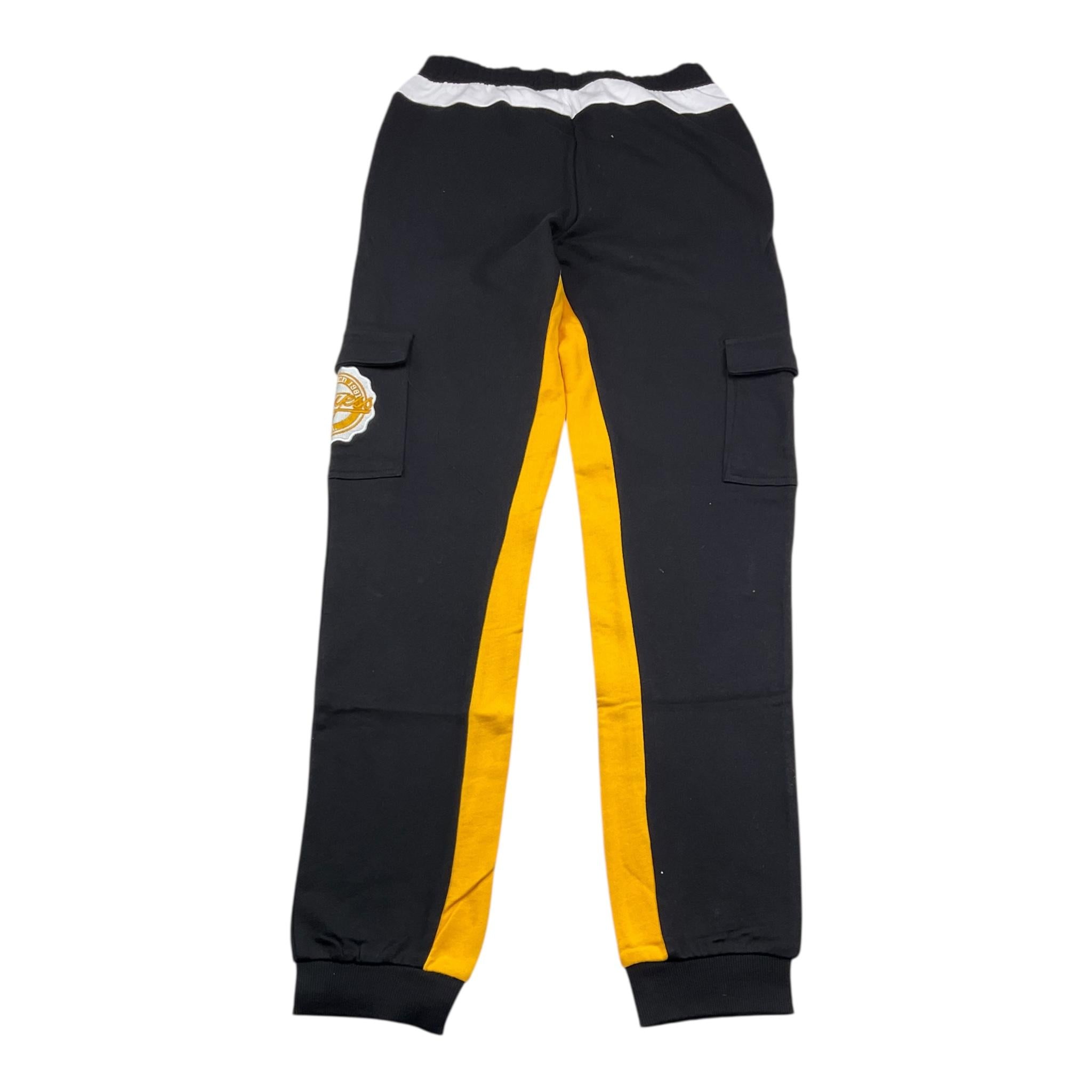 GUESS pantalone modello tuta con profili in contrasto Nero per Bambino L4YQ12KA6R4 NERO GUESS 