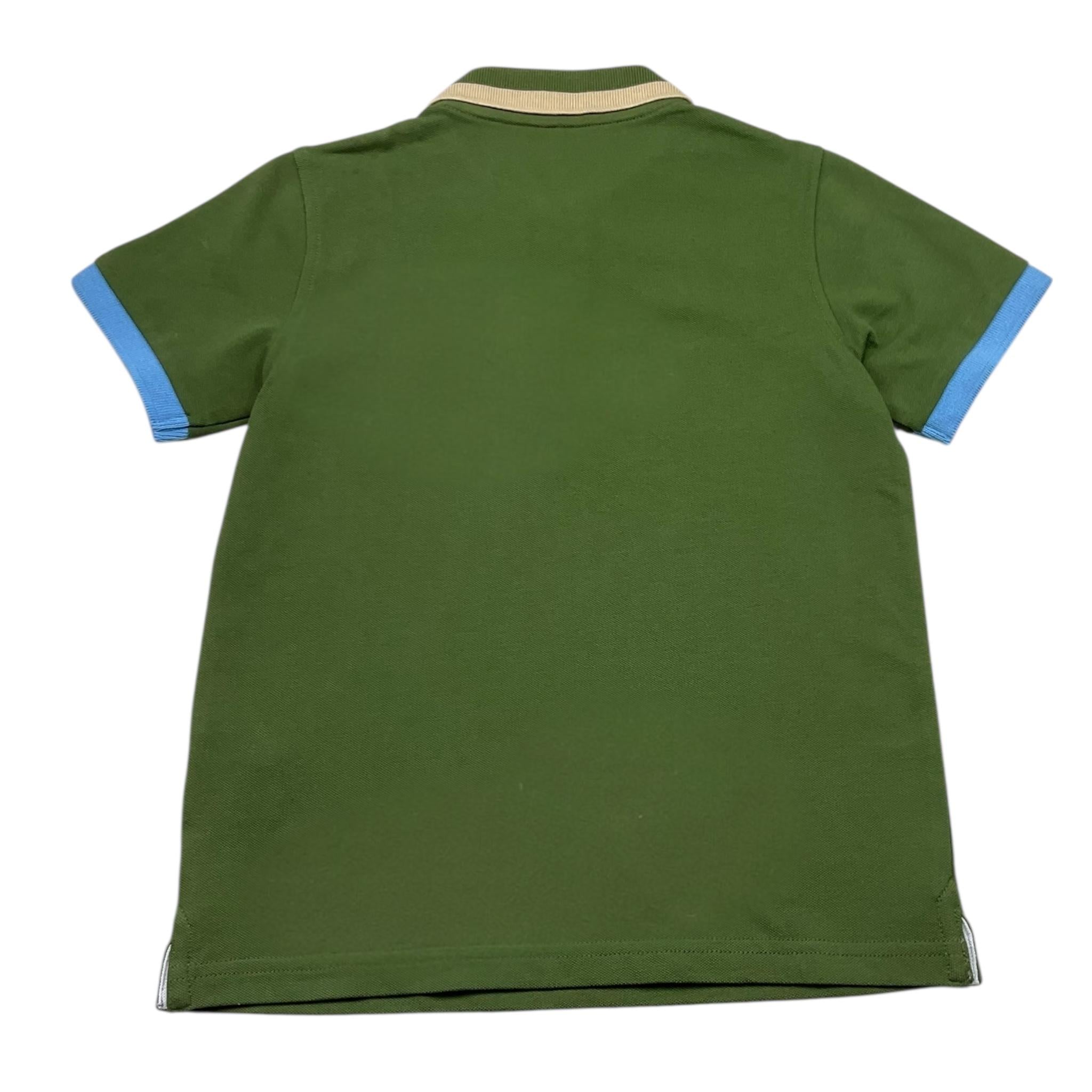 Suns68 Polo Mezza Manica Tinta Unita con Logo per Bambino CPA35312 VERDE SUNS68 