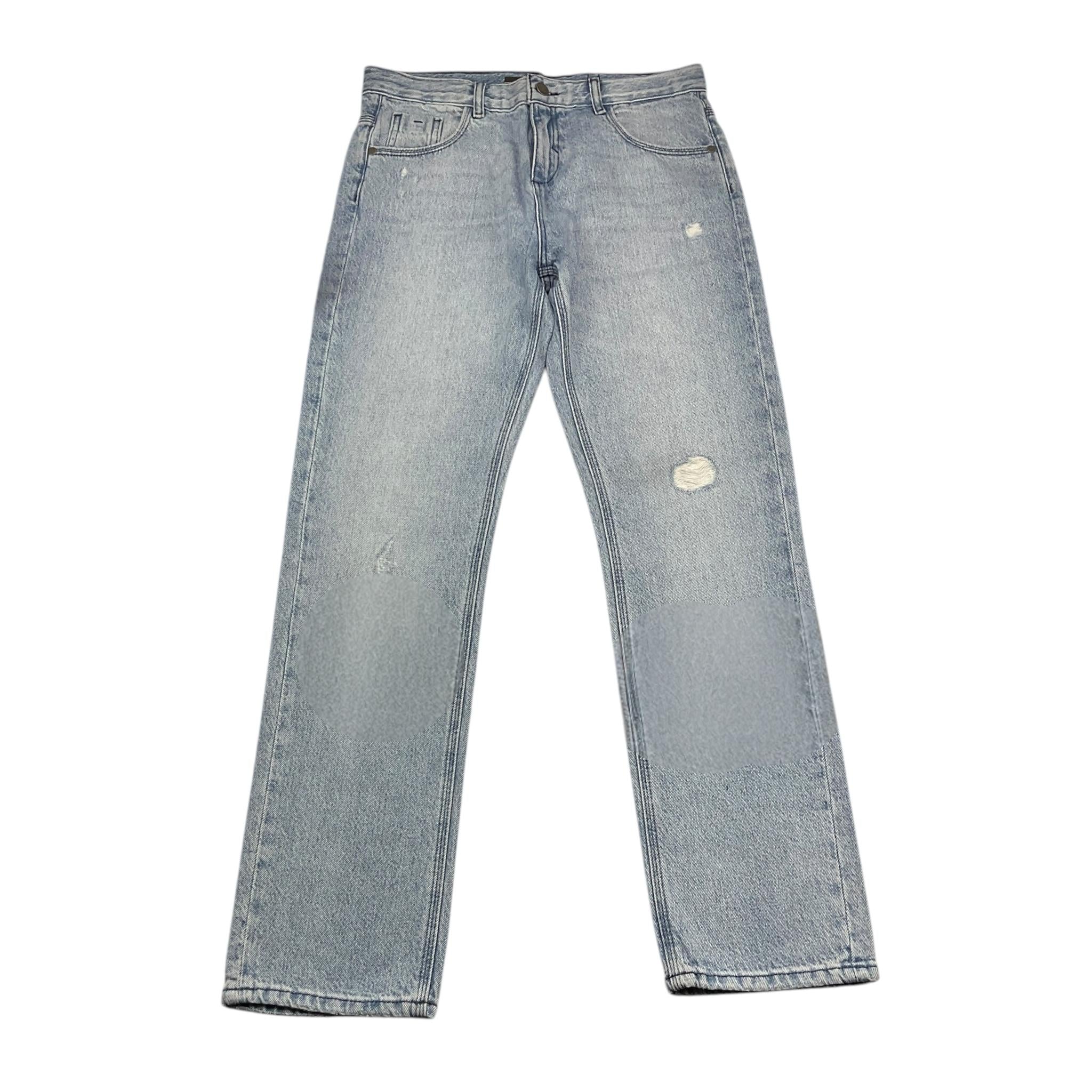 GUESS jeans tinta unita con strappi Azzurro per Bambino L4YA04D5D70 AZZURRO GUESS 
