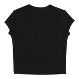 Diesel T-Shirt Girocollo Tinta Unita con Logo per Bambina J01830X NERO DIESEL 