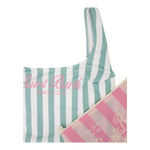 Saint Barth Costume Intero Bicolore con Fantasia A Righe per Bambina CARA001 BIANCO/VERDE SAINT BARTH 