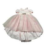 Gai Mattiolo Abito Cerimonia Tinta Unita con Applicazioni per Neonata GM16027 ROSA GAI MATTIOLO 