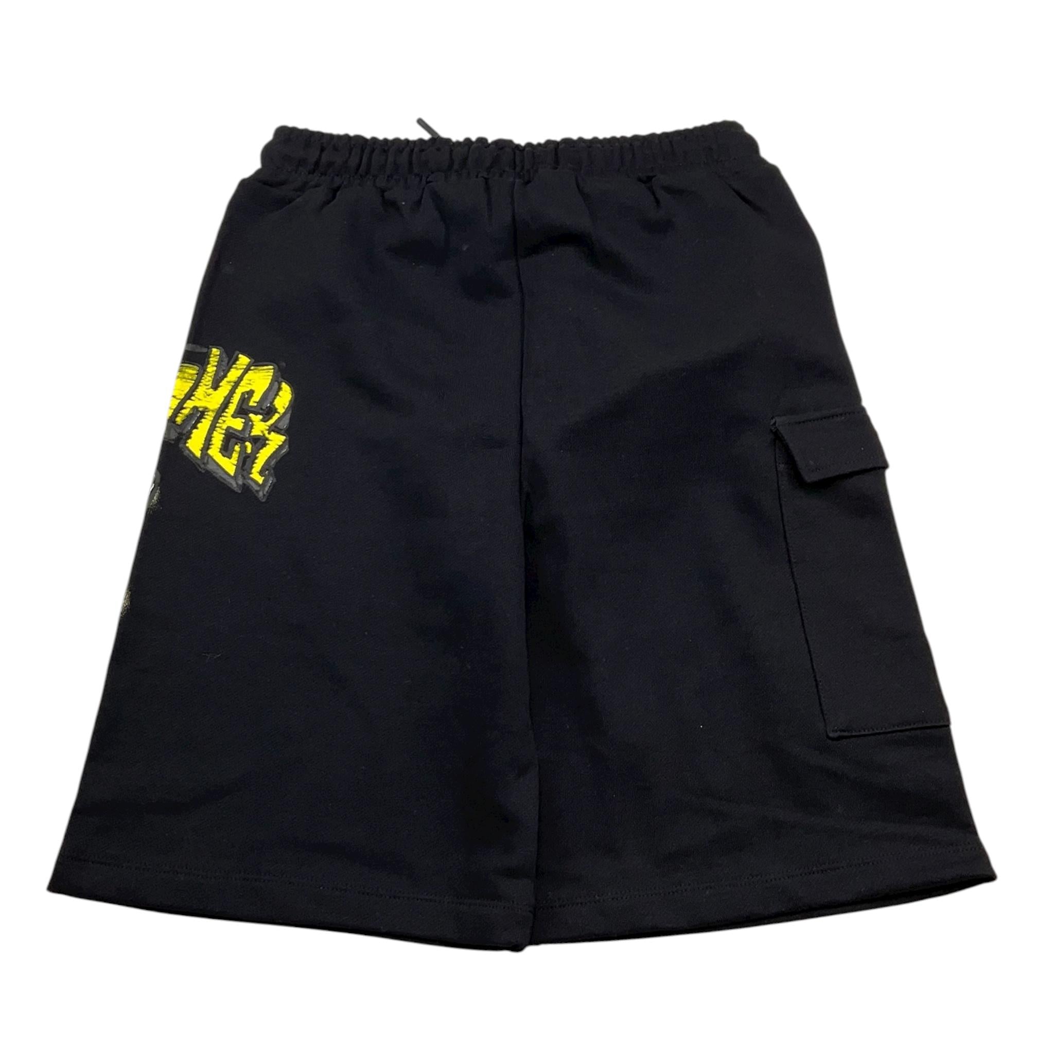 Disclaimer Bermuda Tinta Unita con Stampa per Bambino 25EDK58436 NERO DISCLAIMER 