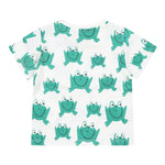 Stella Mccartney T-Shirt Girocollo Tinta Unita con Stampe Rana per Neonato TW8561 BIANCO STELLA McCARTNEY 