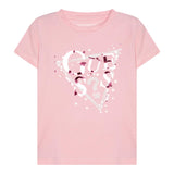 Guess T-Shirt Girocollo Tinta Unita con Logo per Neonata K5RI00K6YW4XX ROSA GUESS 