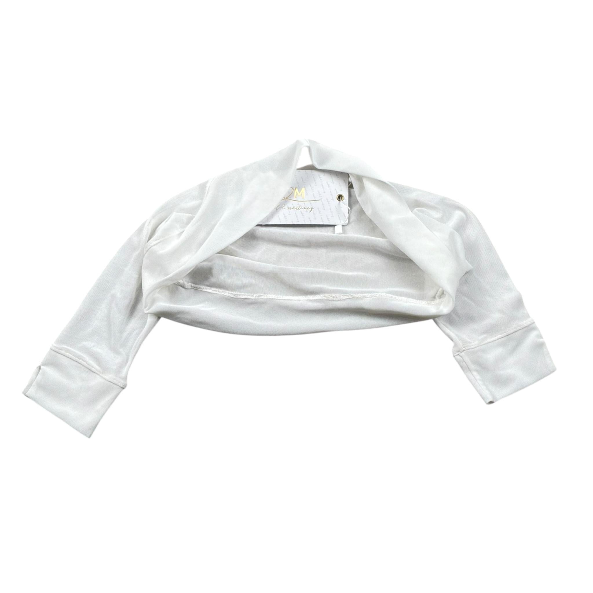 Isabel & Martinez Coprispalle Tinta Unita con Trasparenze per Neonata IM24F195 BIANCO ISABEL & MARTINEZ 