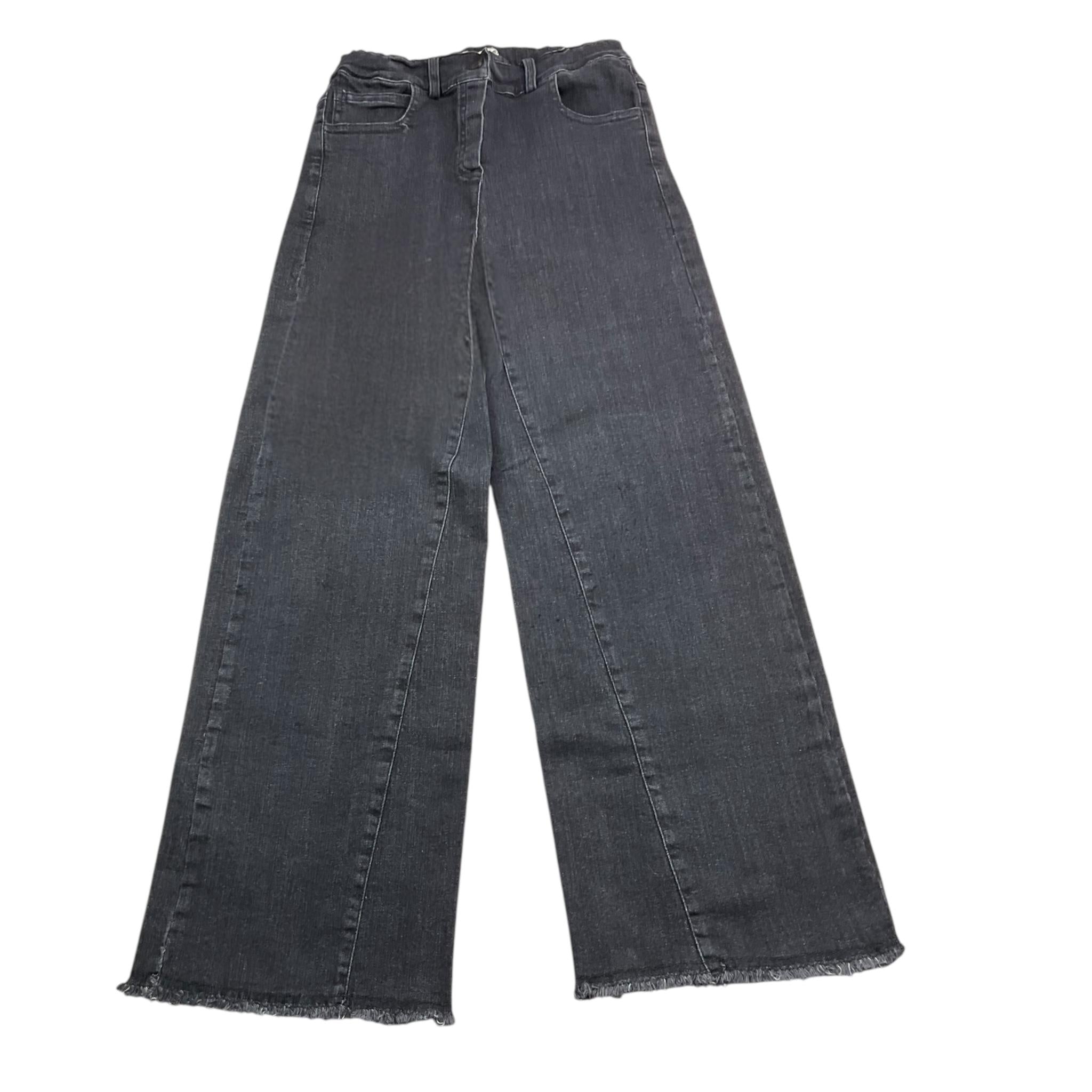 ZHOE & TOBIAH jeans tinta unita modello a palazzo con girovita regolabile Grigio per Bambina DDL1X GRIGIO ZHOE & TOBIAH 