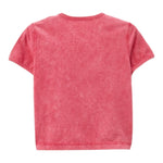 Diesel T-Shirt Girocollo Tinta Unita con Logo per Bambina J02258 FUXIA DIESEL 
