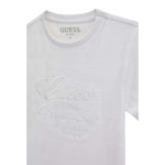 Guess T-Shirt Tinta Unita con Logo per Bambino L5RI19KCM20 BIANCO GUESS 