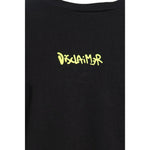 Disclaimer T-Shirt Girocollo Tinta Unita con Stampa per Bambino 25EDK58407X NERO/GIALLO DISCLAIMER 