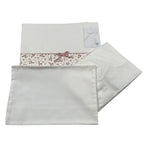 Barcellino Set Lenzuola 3 Pezzi Tinta Unita per Neonata 10085 BIANCO BARCELLINO 