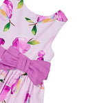 Mayoral Abito Giromanica tinta unita con Stampe Rosa per Bambina 3917 ROSA MAYORAL 