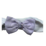 I Delfi Fascia Capelli Tinta Unita con Fiocco per Neonata 25P5477 BIANCO I DELFI 