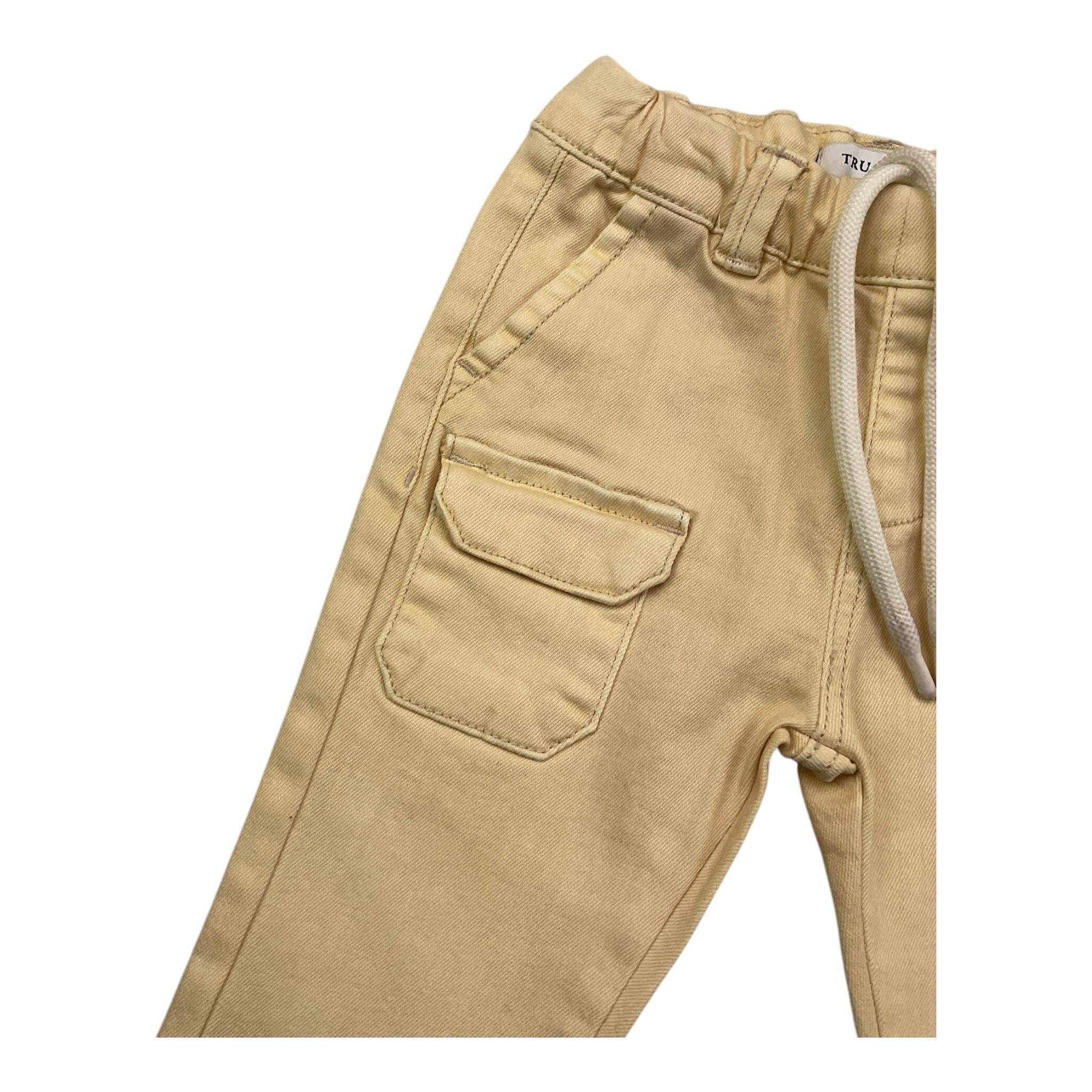 TRUSSARDI pantalone tinta unita cn elastico in vita Avorio per Neonato TIA25154 AVORIO TRUSSARDI 