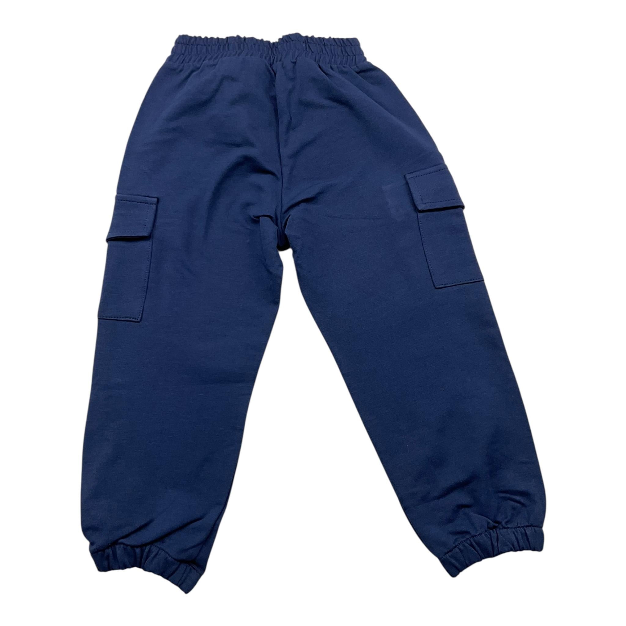 PLEASE pantalone tuta tinta unita  Blu per Bambino FJ28042B60 BLU PLEASE 