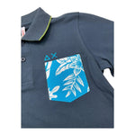 Sun68 Polo Mezza Manica Tinta Unita per Bambino CPA35327 BLU SUN68 