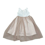 Magil Abito Cerimonia Bicolore Giromanica per Bambina HN20034J BIANCO MAGIL 