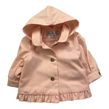 Tartine Et Chocolat Giubbino Modello Trench Tinta Unita con Cappuccio per Neonata TY44001 ROSA TARTINE ET CHOCOLAT 