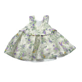 Abel & Lula Abito Tinta Unita con Fantasia per Neonata 5018 VERDE ABEL & LULA 