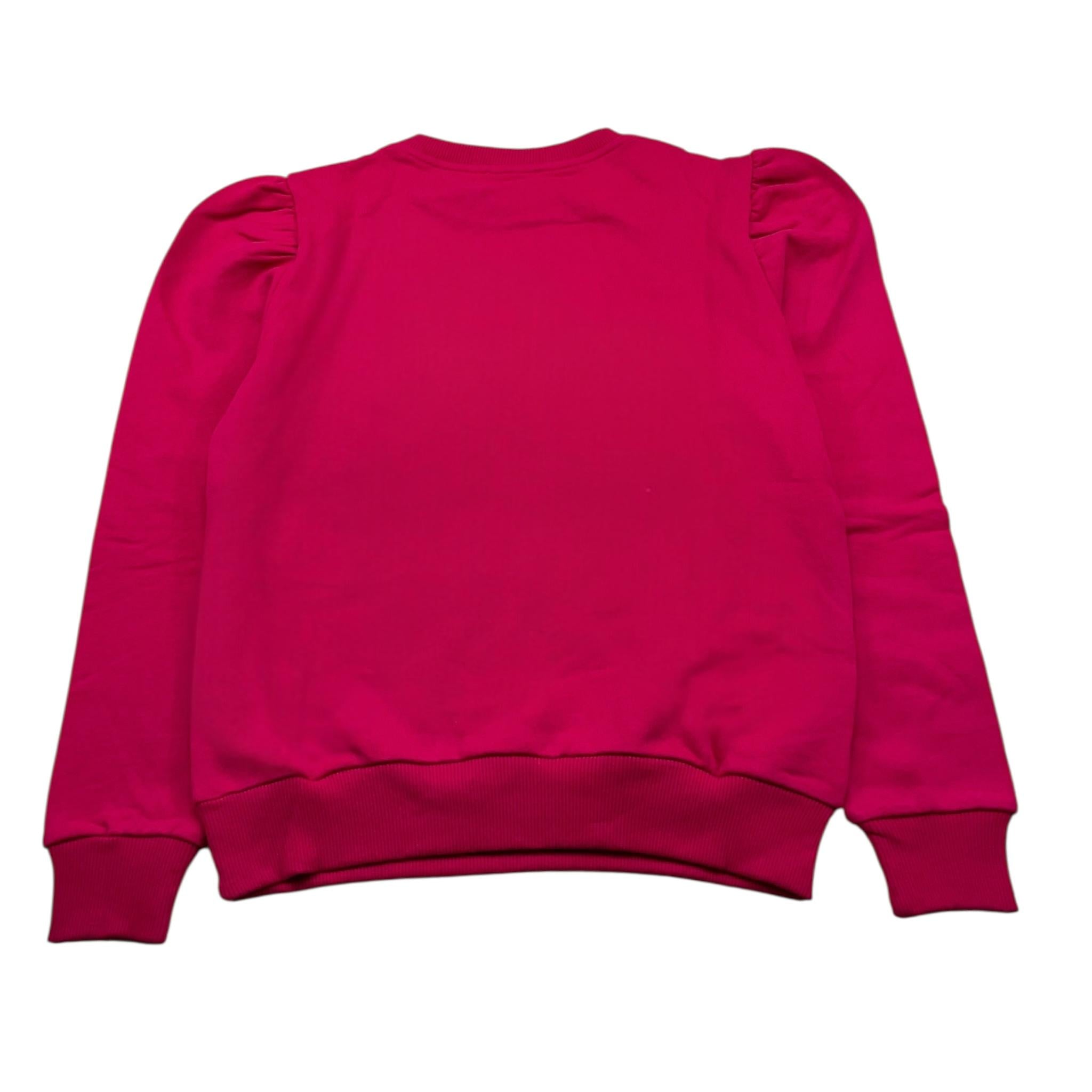 DIXIE felpa chiusa girocollo tinta unita Fuxia per Bambina LB01040G34 FUXIA DIXIE 