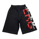 Iceberg Bermuda In Tuta Tinta Unita Con Elastico In Vita Nero Per Bambino
