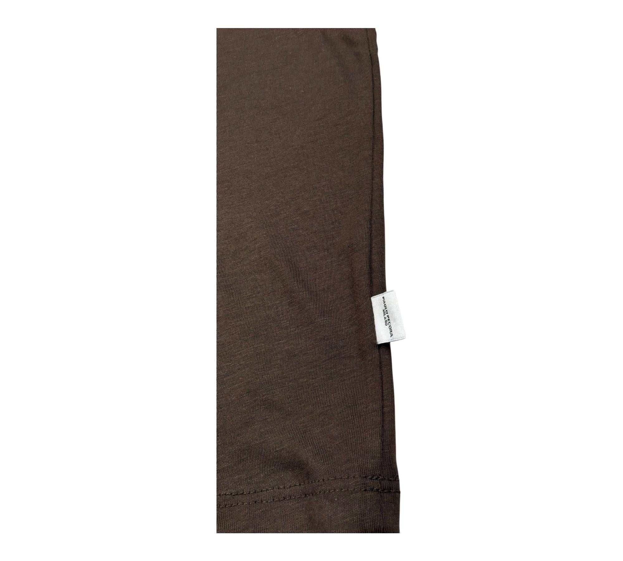 Paolo Pecora T-Shirt Girocollo Tinta Unita per Bambino PP4367 MARRONE PAOLO PECORA 