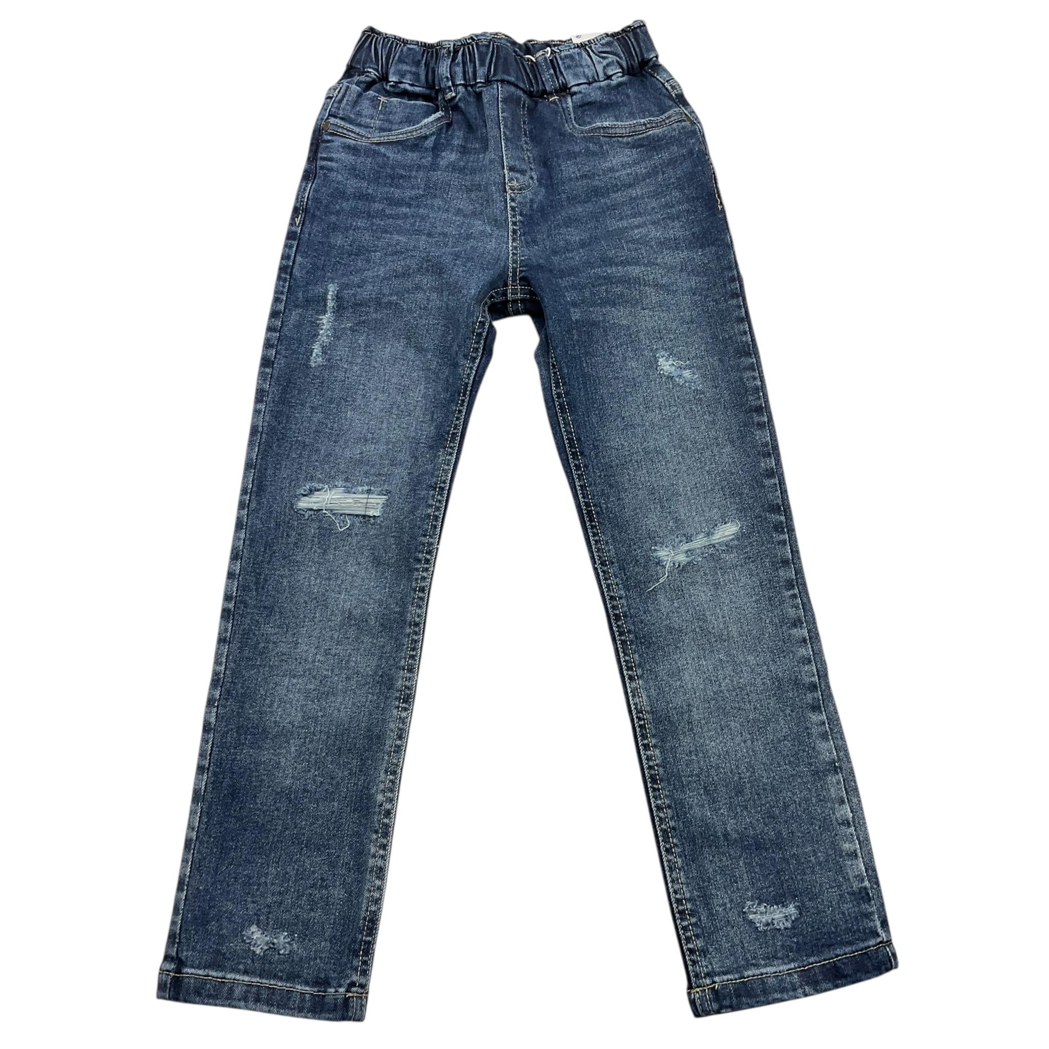MAYORAL jeans tinta unita con elastico in vita Blu per Bambino 4538 BLU MAYORAL 