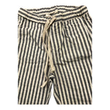 Zhoe & Tobiah Pantalone Tinta Unita Con Fantasia A Righe Panna Per Neonato