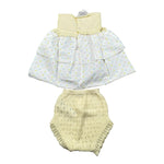 Paz Rodriguez Completo 2 Pezzi Camicia-Coulotte per Neonata 027122294 BIANCO/GIALLO PAZ RODRIGUEZ 