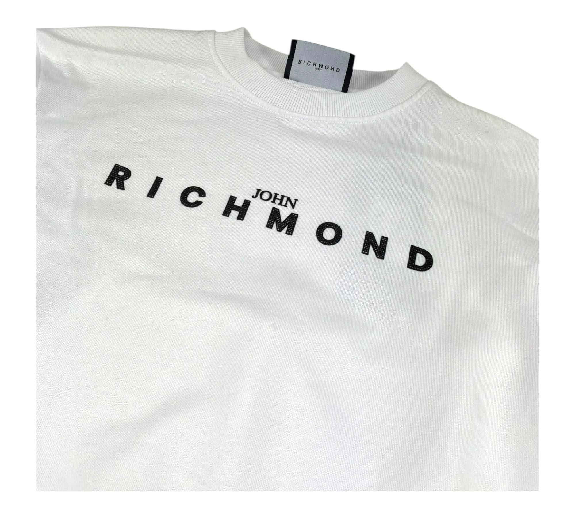 John Richmond Completo 2 Pezzi Felpa-Pantalone A Zampa per Bambina RGP26014CF BIANCO/NERO JOHN RICHMOND 