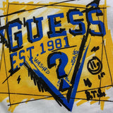 GUESS shirt girocollo tinta unita con stampa Bianco per Bambino N4YI01K8HM4XXJ BIANCO GUESS 