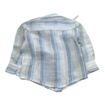 Manuel & Frank Camicia Tinta Unita con Fantasia A Righe per Neonato MF1041N BIANCO MANUEL & FRANK 