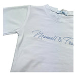 Manuel & Frank Body Mezza Manica Tinta Unita per Neonato MF7140I BIANCO MANUEL & FRANK 