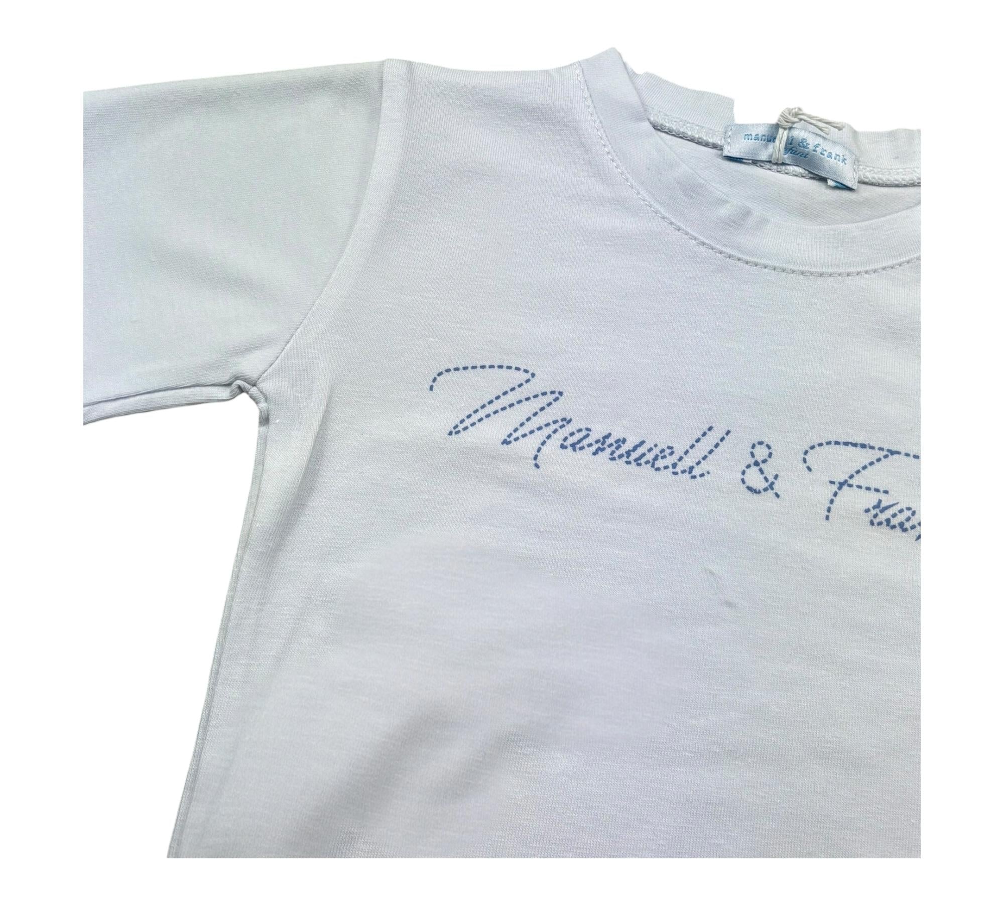 Manuel & Frank Body Mezza Manica Tinta Unita per Neonato MF7140I BIANCO MANUEL & FRANK 