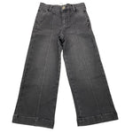 LIU JO jeans tinta unita modello palazo Nero per Bambina KF4079X NERO LIU JO 