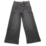 LIU JO jeans tinta unita modello palazo Nero per Bambina KF4079X NERO LIU JO 