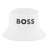 Boss Cappello Modello Pescatore Bicolore con Logo per Neonato J51698 BLU/BEIGE BOSS 
