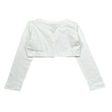 Monnalisa Coprispalle Tinta Unita per Bambina CARDG BIANCO MONNALISA 