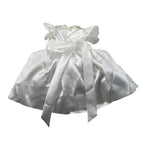 Les Petit Enfantes Abito Cerimonia Tinta Unita con Guanti con Coprispalle per Neonata ART55 BIANCO LES PETIT ENFANTES 