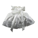 Les Petit Enfantes Abito Cerimonia Tinta Unita con Guanti con Coprispalle per Neonata ART55 BIANCO LES PETIT ENFANTES 