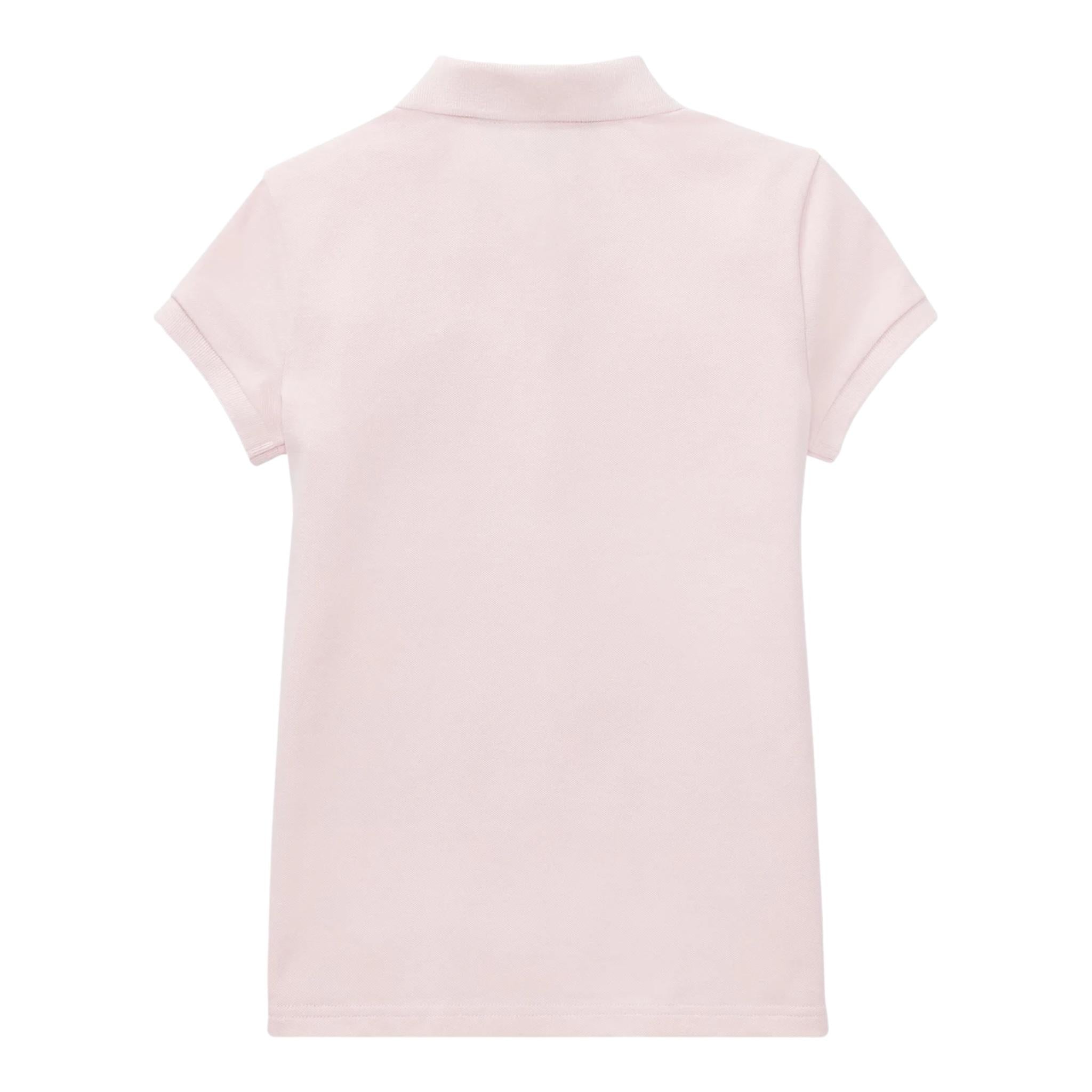 Ralph Lauren Polo Mezza Manica Tinta Unita con Logo per Bambina 312573242011 ROSA RALPH LAUREN 