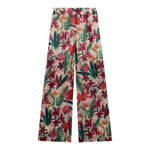 Guess Pantalone Modello A Palazzo Tinta Unita con Stampa Fiori per Bambina J5GB09WA2T0 BEIGE GUESS 