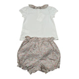 Malvi & Co Completo 2 Pezzi T-Shirt-Culotte per Neonata SCCI167CAJJ BIANCO MALVI & CO 