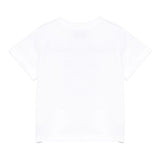 Moschino T-Shirt Girocollo Tinta Unita con Orso per Bambino MNM047XXX BIANCO MOSCHINO 