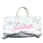 Saint Barth Borsa Tinta Unita con Stampa per Bambina COLETTEVOILANT BIANCO SAINT BARTH 