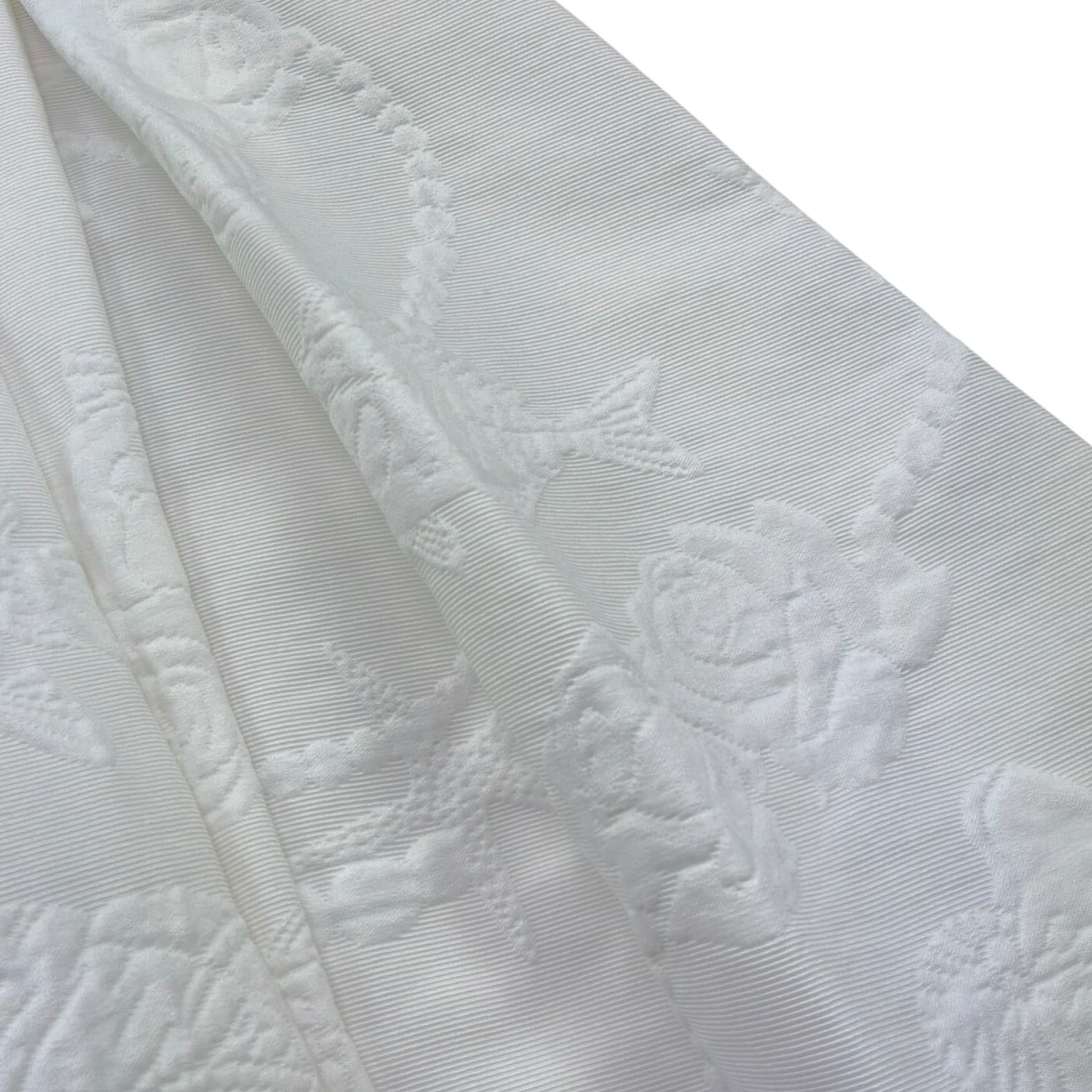 Monnalisa Abito Tinta Unita con Brillantini E Ricami per Bambina 111931 BIANCO MONNALISA 