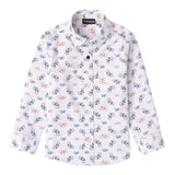 SARABANDA camicia tinta unita con stampa biciclette Bianco per Neonato A122 BIANCO SARABANDA 