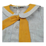 La Stupenderia Completo 2 Pezzi Camicia-Bermuda Bicolore per Neonato TBCT51 GIALLO/BEIGE LA STUPENDERIA 