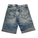 Guess Bermuda In Denim Tinta Unita con Girovita Regolabile per Bambino N5GD00D41E0X AZZURRO GUESS 