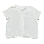 Petit Indi Camicia Mezza Manica Tinta Unita per Bambino SS25BK7314X BIANCO PETIT INDI 